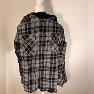 Hurley Boys flannel hoodie